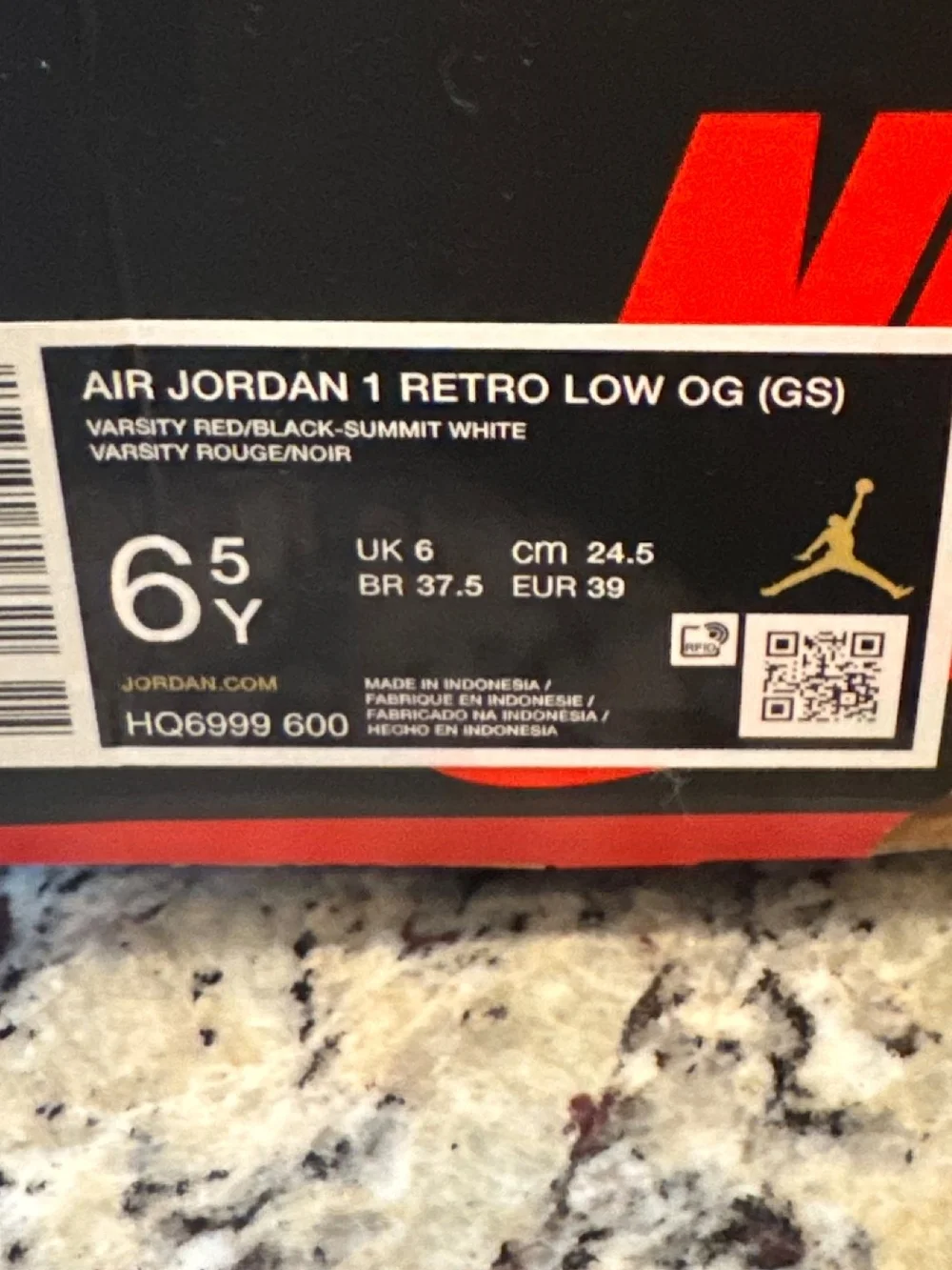 Jordan 1 Low Retro Og (Chicago) Sneakers in Red, White, and Black